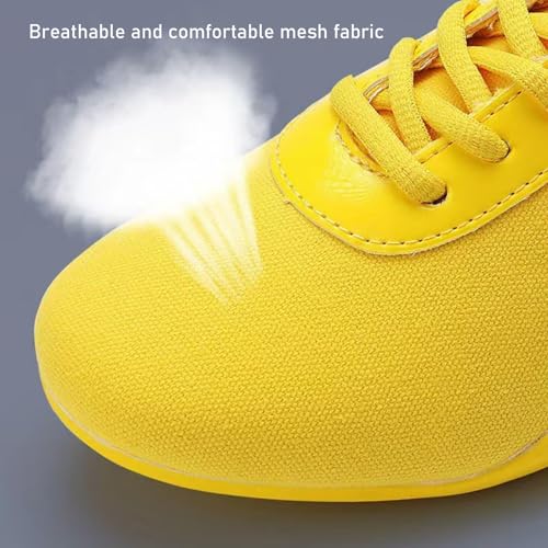 Canvas Martial Arts Shoes, Non-Slip Kung Fu Shoes Old Beijing Walking Shoes Lightweight Sneakers for Wing Chun Qi Gong4