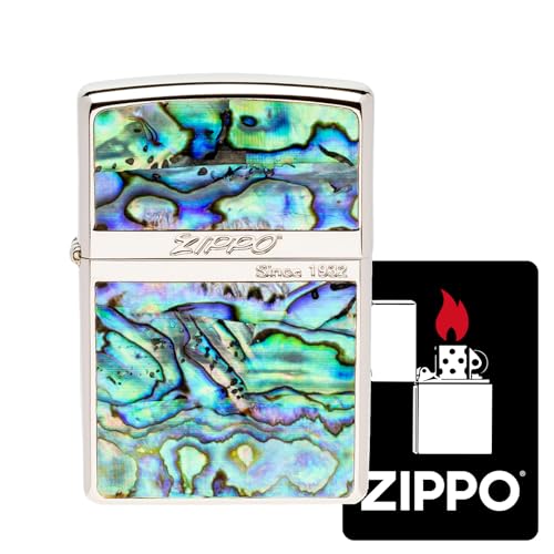 Encendedor Zippo clásico de latón con diseño grabado miniatura 1