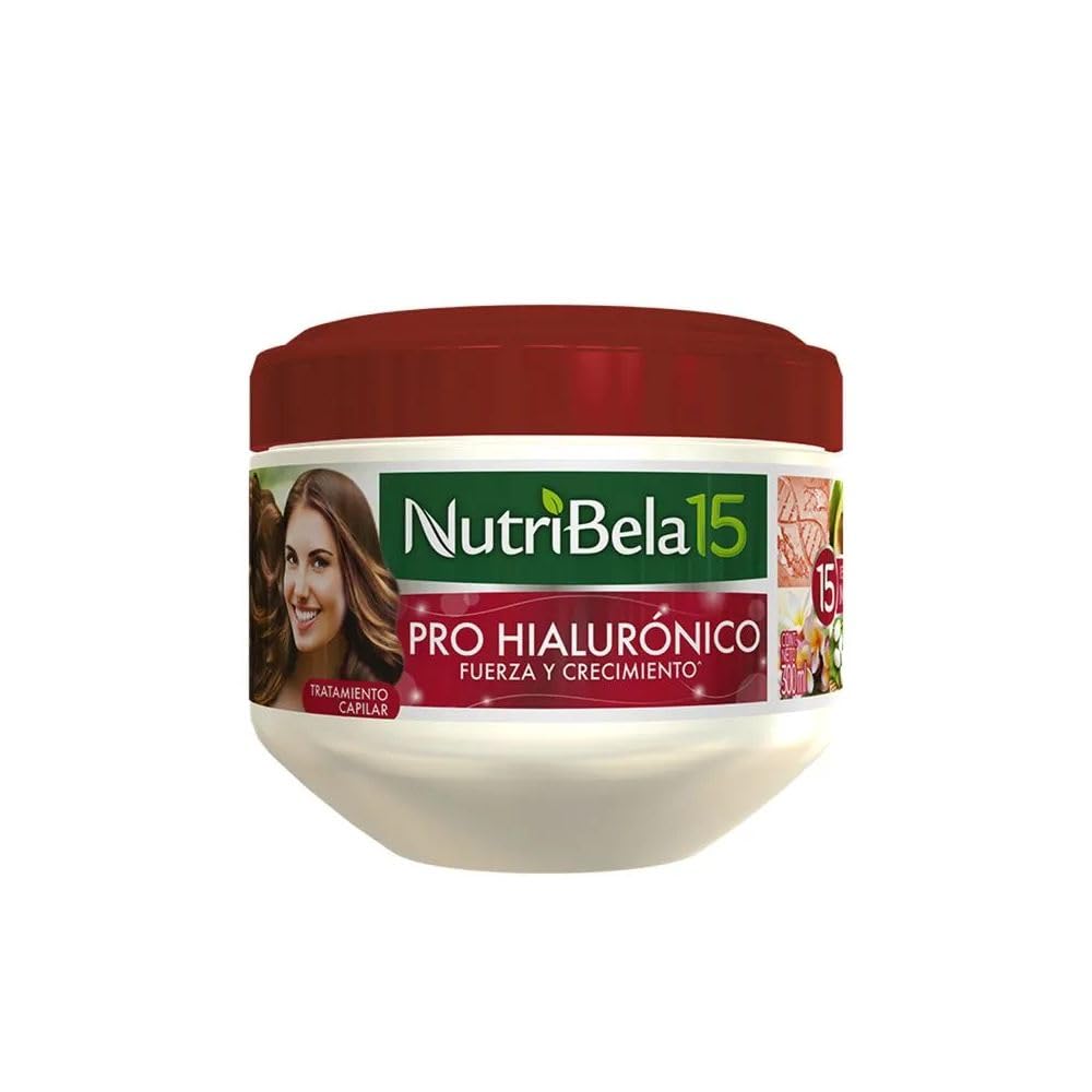 Nutribela 15 Pro Hiauronico Shampoo 400mL + Acondicionador 400mL + Tratamiento 300mL (3 Pack)