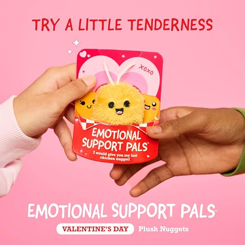 Image of Emotional Support V-Day Nugget Cards by Relatable, Valentine's Plush, Perfect Valentines Gifts for Kids Classroom or Gift for Work Friends, Includes 10 Plushies with 10 Cards and a Carrying Case
