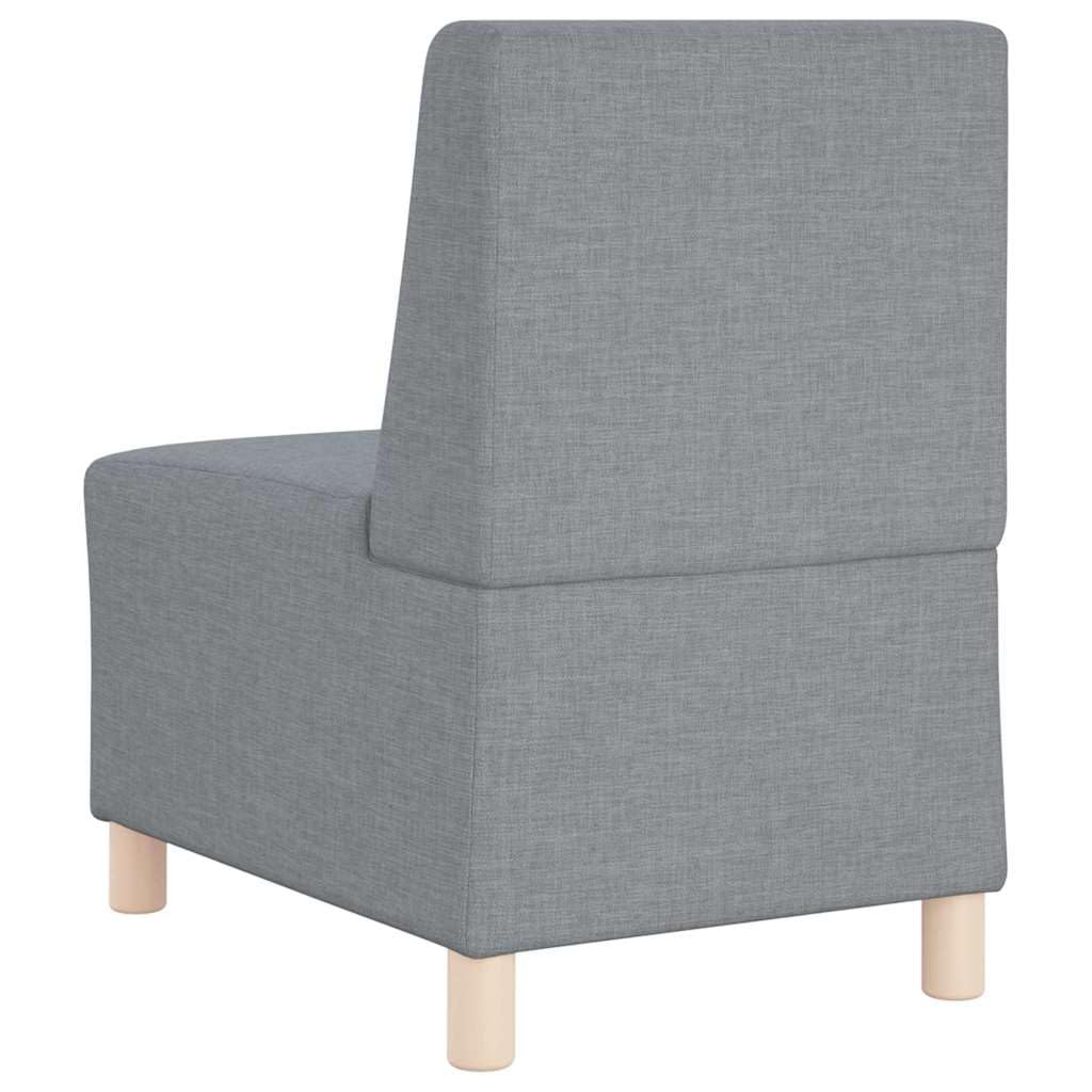 Juego de 2 sofás modulares de 2 plazas, tela gris claro, flexible, cómodo, duradero, para sala de estar, habitación de invitados, oficina, diseño moderno, fácil montaje, 55 x 74 x 82 cm