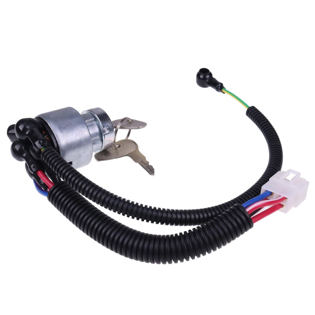 DVPARTS Ignition Switch 32430-31820 38180-31800 34670-3182 Compatible with Kubota Tractor L2002 L2202 L1802