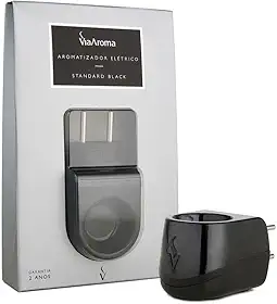Difusor Aromatizador Elétrico Bivolt Standard Black - Via Aroma