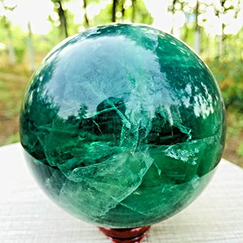 Boule de fluorite verte d'exception sphère en quartz de guérison - 3