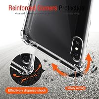 ivoler Klar Silikon Hülle für Xiaomi Redmi 9A / Xiaomi Redmi 9AT mit Stoßfest Schutzecken, Dünne Weiche Transparent Schutzhülle Flexible TPU Durchsichtige Handyhülle Kratzfest Case Cover – Ansicht 2