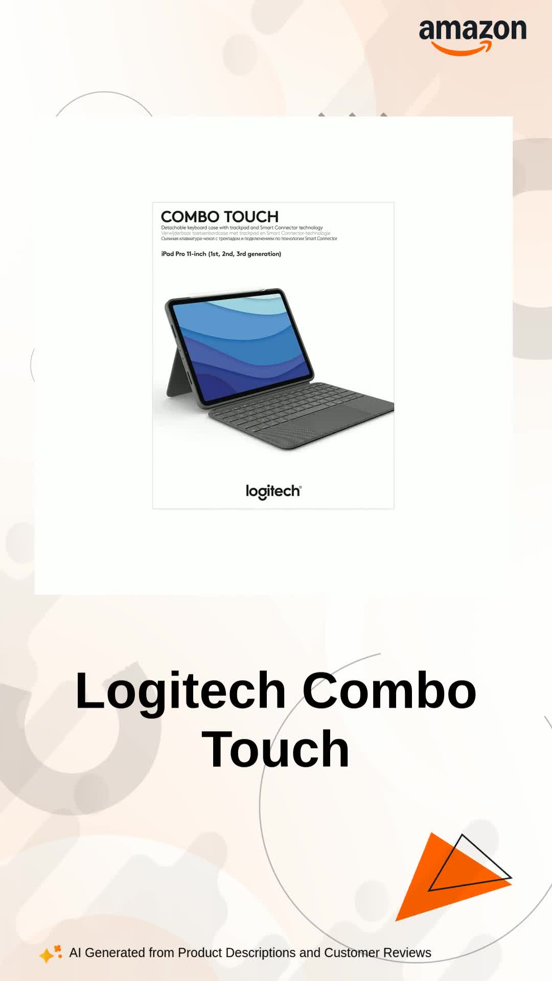 Logitech Combo Touch iPad Pro 11-inch (1st, 2nd, 3rd, 4th gen