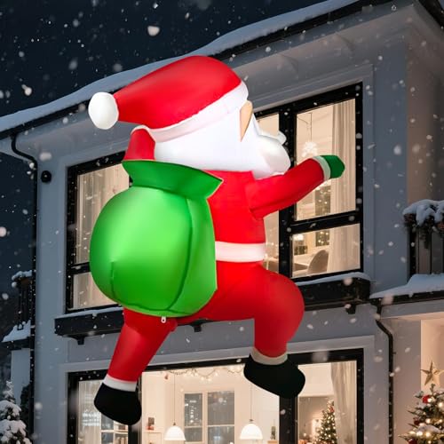 Lgnitek Aufblasbare Weihnachtsdeko, 3FT/100CM Weihnachten Aufblasbare...