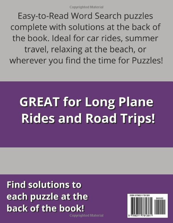 NEW EDITION Word Search Puzzles: Word Searches with Easy-to-Read Print | 2500+ words | Popular Themes | 8.5x11 inches | 120 puzzles ... ideal for car rides, campfires, or as a stocking stuffer! image 3