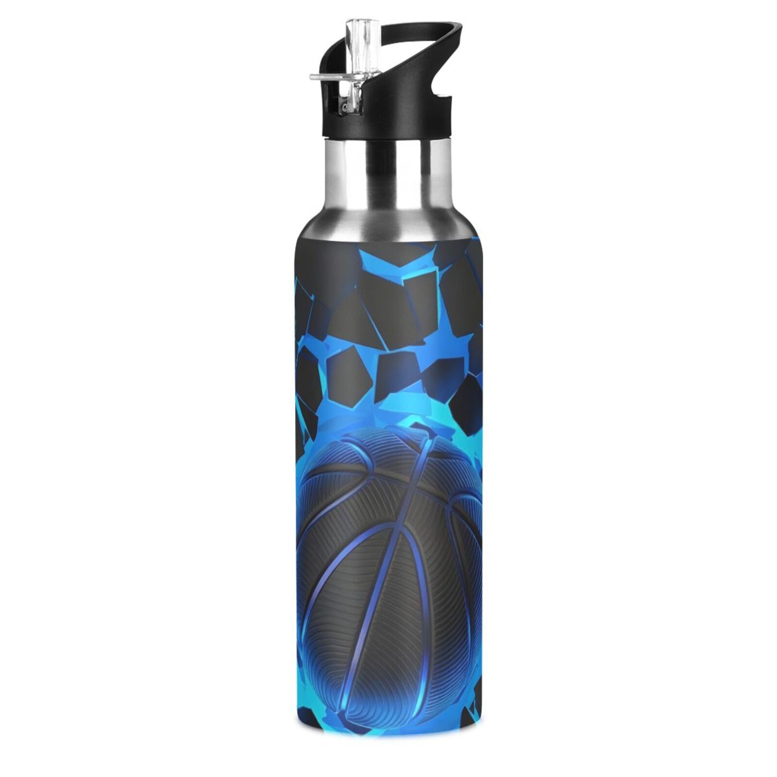 BOENLE 20 oz 3D Basketball Water Bottle