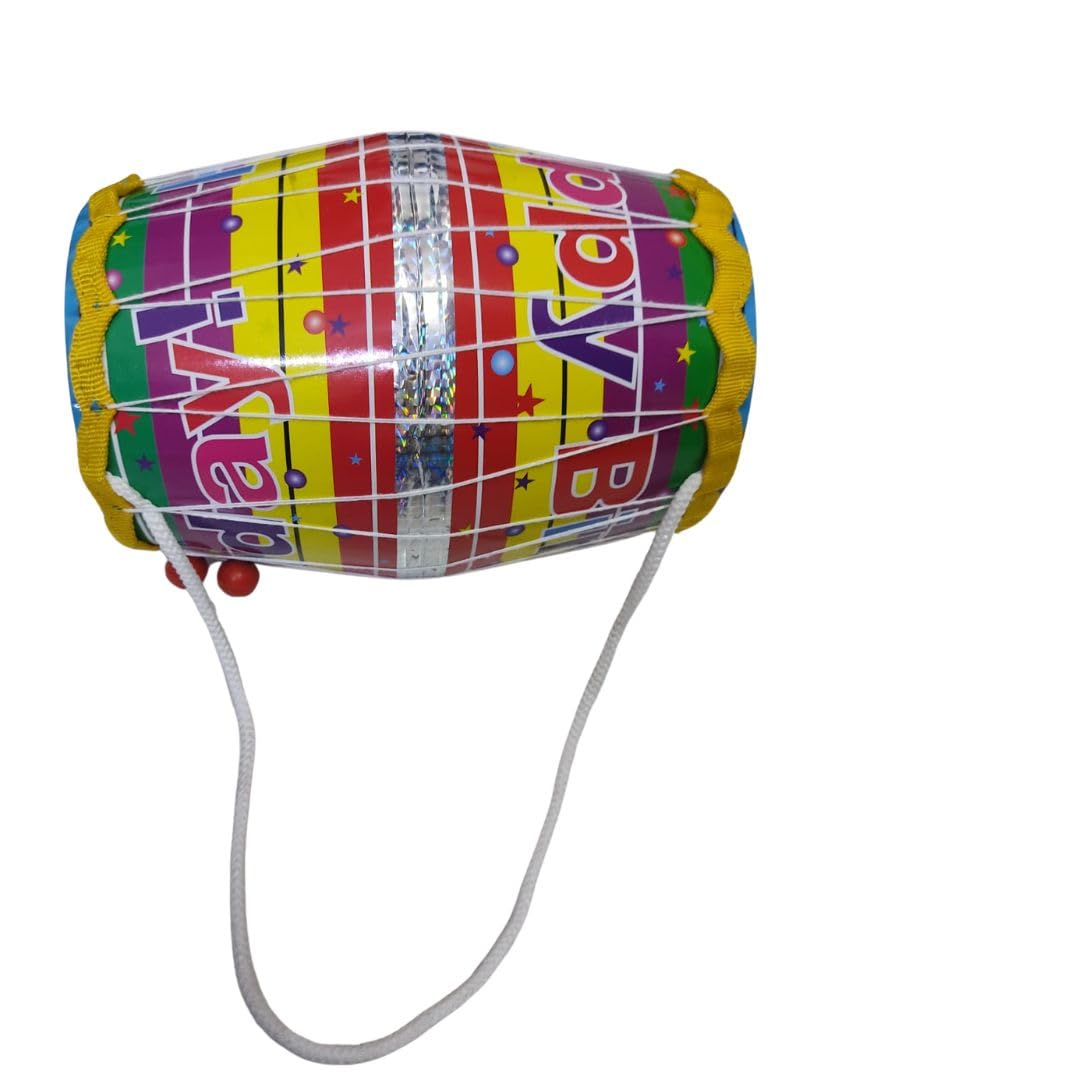 Medium Musical Plastic Dholak with 2 Sticks for Kids, Ages 1 to 6 Years, Multi-Colour, Perfect for Birthday Gift, Indoor & Outdoor Games-image-46