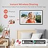 BIGASUO Digital Picture Frame Frameo 15.6" WiFi Electronic Photo Frames Large with 64GB Memory 1920x1080 IPS FHD Touch Screen Share Moments Instantly Anywhere Photo Gifts for Parents and Grandparents