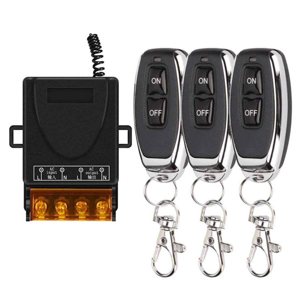 Littimoon Wireless Remote Control Switch 433MHz DC8-80V 30A Relay Receiver for Motorcycles Appliances Irrigation Systems