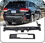 RoyalParts Grand Cherokee Hitch and Bezel Class IV Trailer Hitch Compatible with 2011-2020 Grand Cherokee, Towing Hitch Receiver Replacement for OEM Part #82212180AC#82212180AD #2 Packages (Black)