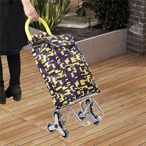 Carro de Compras Pequeno con Ruedas y Bolsa de Tela miniatura 6