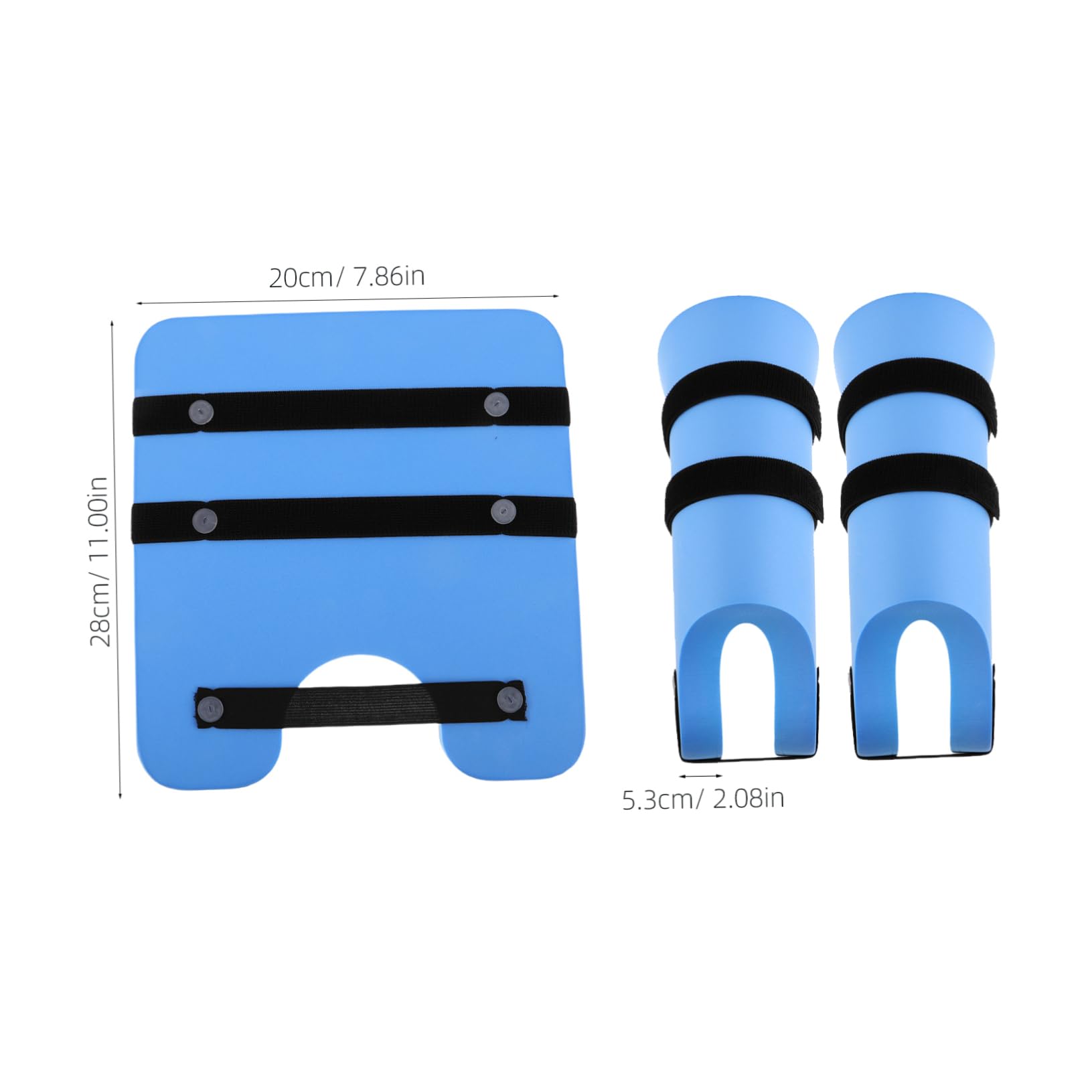 Abaodam Aquatic Fitness Cuffs 2pcs Eva Foam Pool Training Weights Water Aerobics Swimming Float Sleeves for Elderly Adults