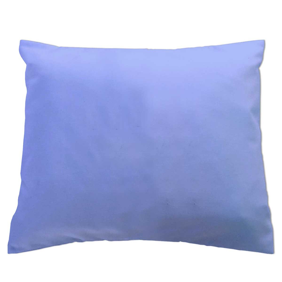 SheetWorld Toddler Pillow Case 13 x 17, 100% Cotton Woven, Solid Blue Woven