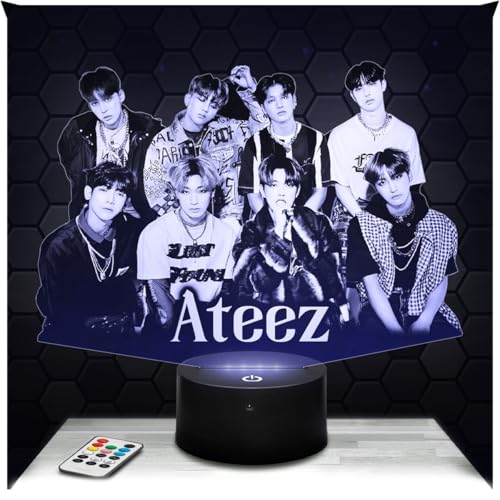 Lampephoto.fr - Lampe 3D Atee Deco Chambre Fille, Lampe 3D Atee, Objet K-Pop Corée, Pop Coréene, Idée Cadeau Décoration LED Veilleuse deco Bureau, Idée...