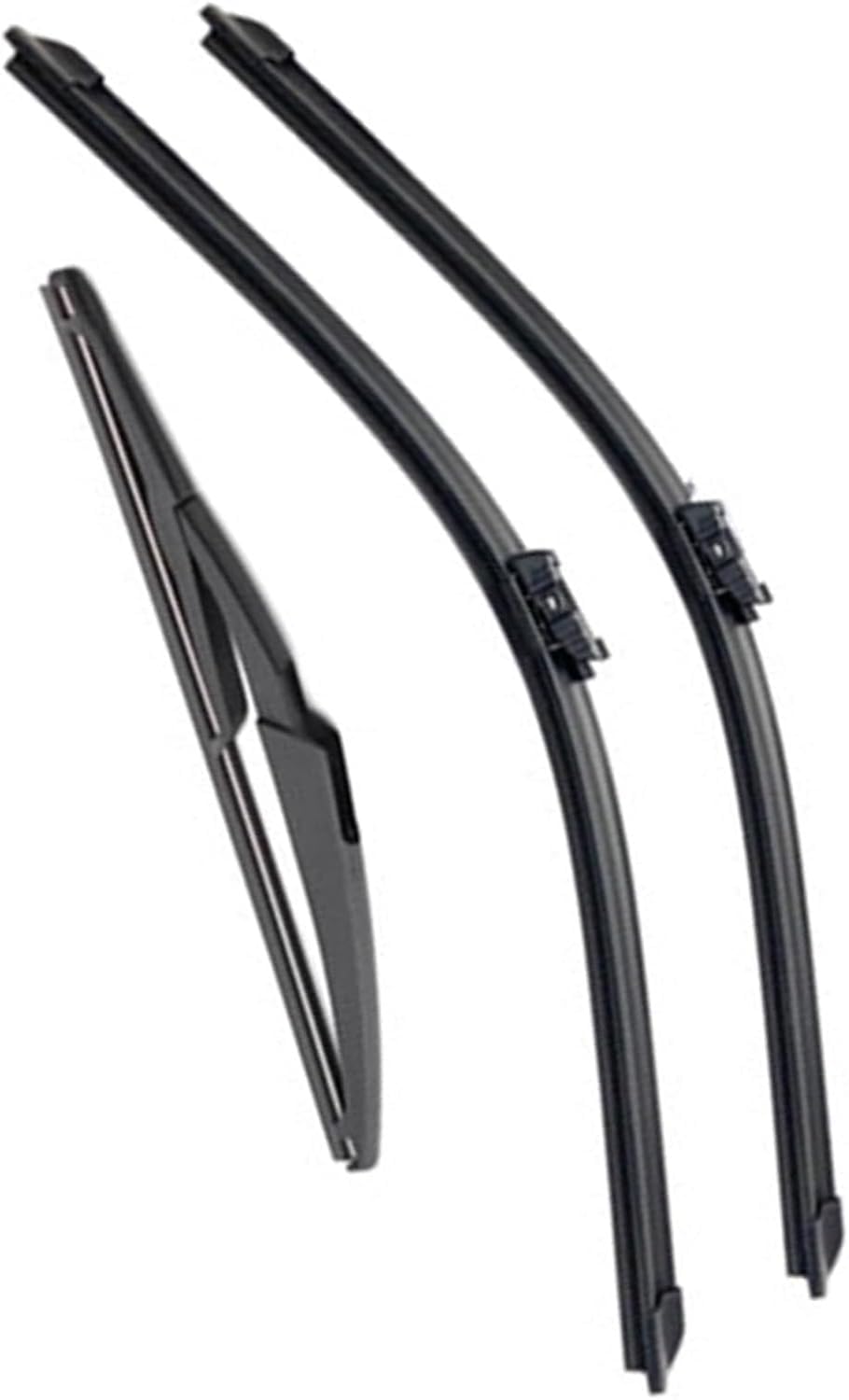 PLAKDFUU Wiper Blades Front Rear Set for Lancia Delta Mk3 2008-2014 - Silent & Streak-Free