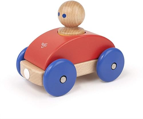 Tegu magnético Racer bloques de construcción (3piezas), color naranja, talla única