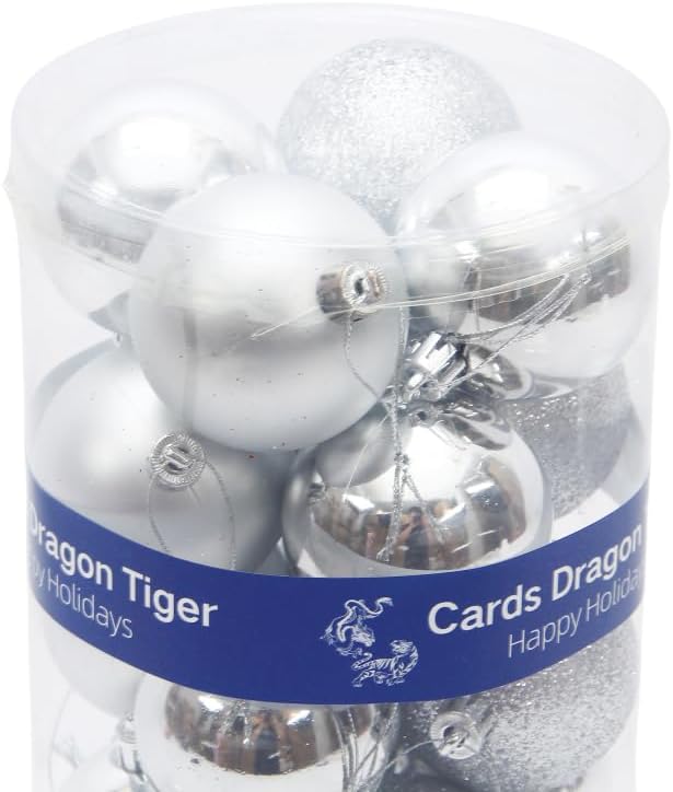 Miniatura 4 de 24 esferas decorativas de Navidad para árbol de Navidad, esferas colgantes para decoración de festividades, bodas, fiestas (2.36 pulgadas - 2.4 in,