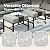 MIXPATIO Patio Furniture Set 5 pcs, Outdoor Patio Furniture, 3-Seat Sofa, 2 Swivel Chairs, 2 Ottomans and 5.75" Extra Thick Cushion, Patio Conversation Set for Garden Backyard Deck,Grey
