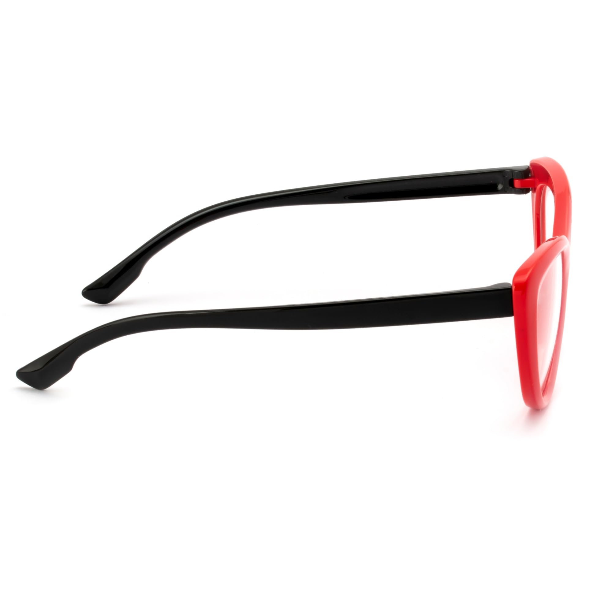 ROYAL SON Cat Eye Red Black Spectacles Frames (6-12 Age) - SFKID0055-C2 - Image 4 thumbnail
