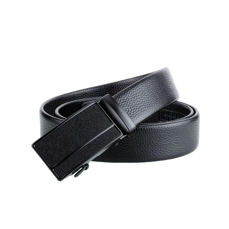 JSEIAJB Black Automatic Buckle Men's Belt With Edging And Scratch Resistant Youth Belt2