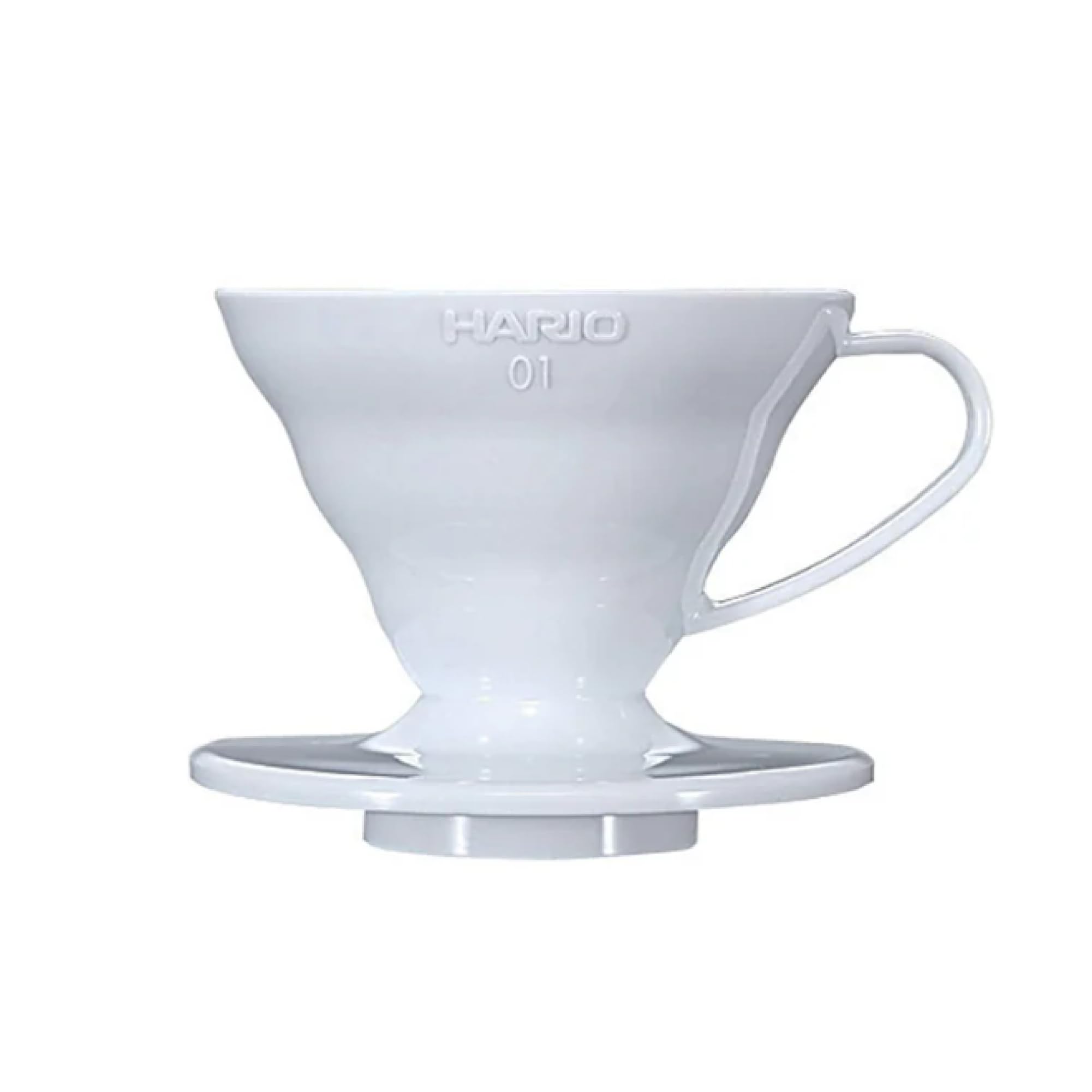 HARIO VDR-01-W V60 01 Transparent Coffee Dripper White Coffee Drip for 1-2 Cups