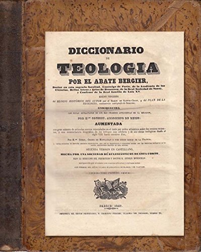DICCIONARIO DE TEOLOGÍA