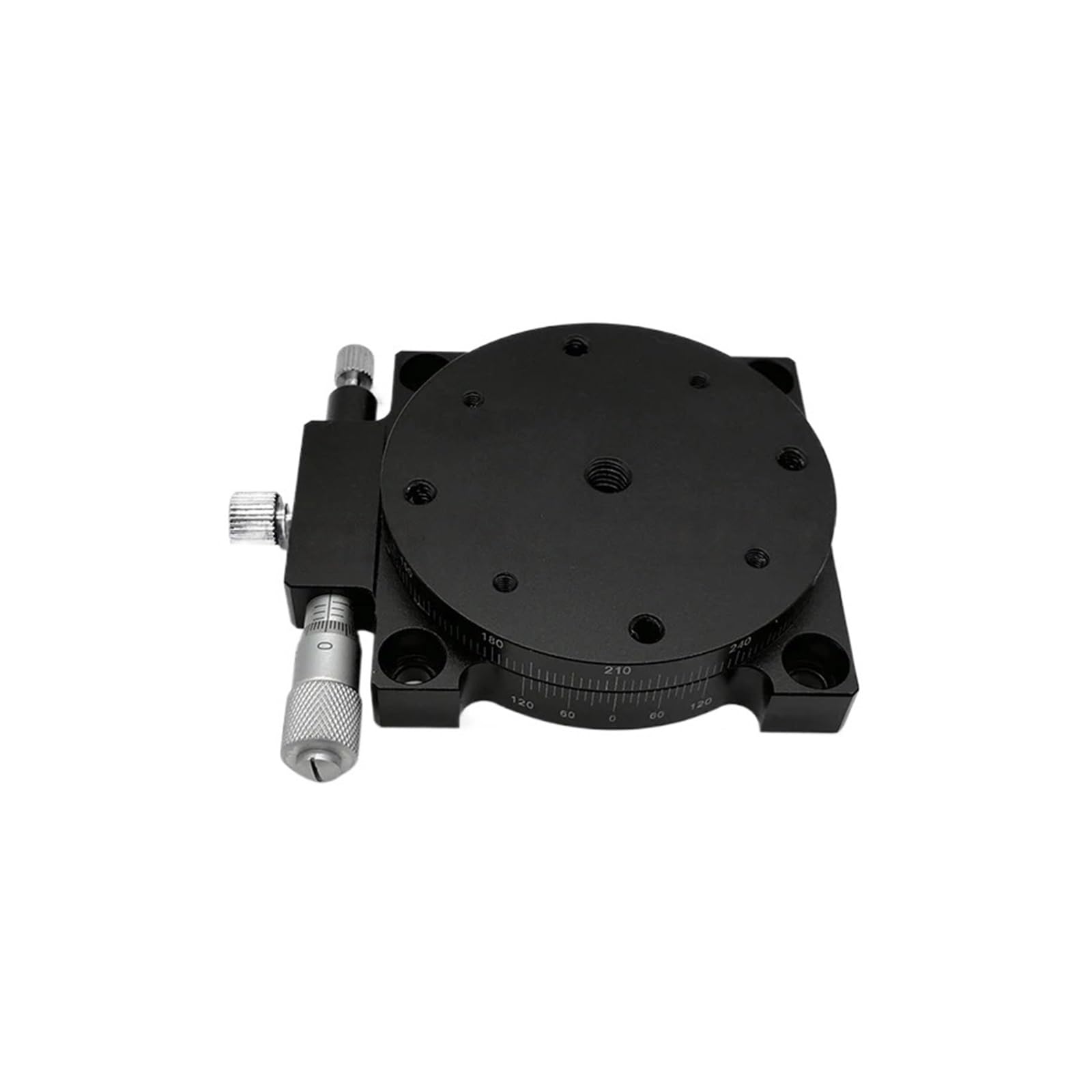 MYXJGNAIY Manual Rotating Platform RS60-L Sliding Stage R Axis 60mm Bearing Linear Stage Load 29.4N 60mm