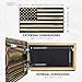 Bellewood Designs American Flag Gun Cabinet - Hand-Carved Hidden Gun Shelf - Quick Access Hidden Gun Safe for Handguns - Wall Gun Safe with Magnetic Lock - Discreet Firearm Storage (Burnt)