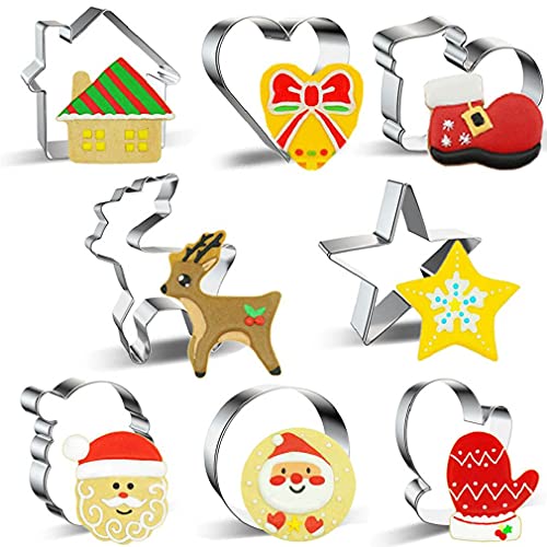 Macchina per Cubettare Biscotti Natale 8 Pezzi