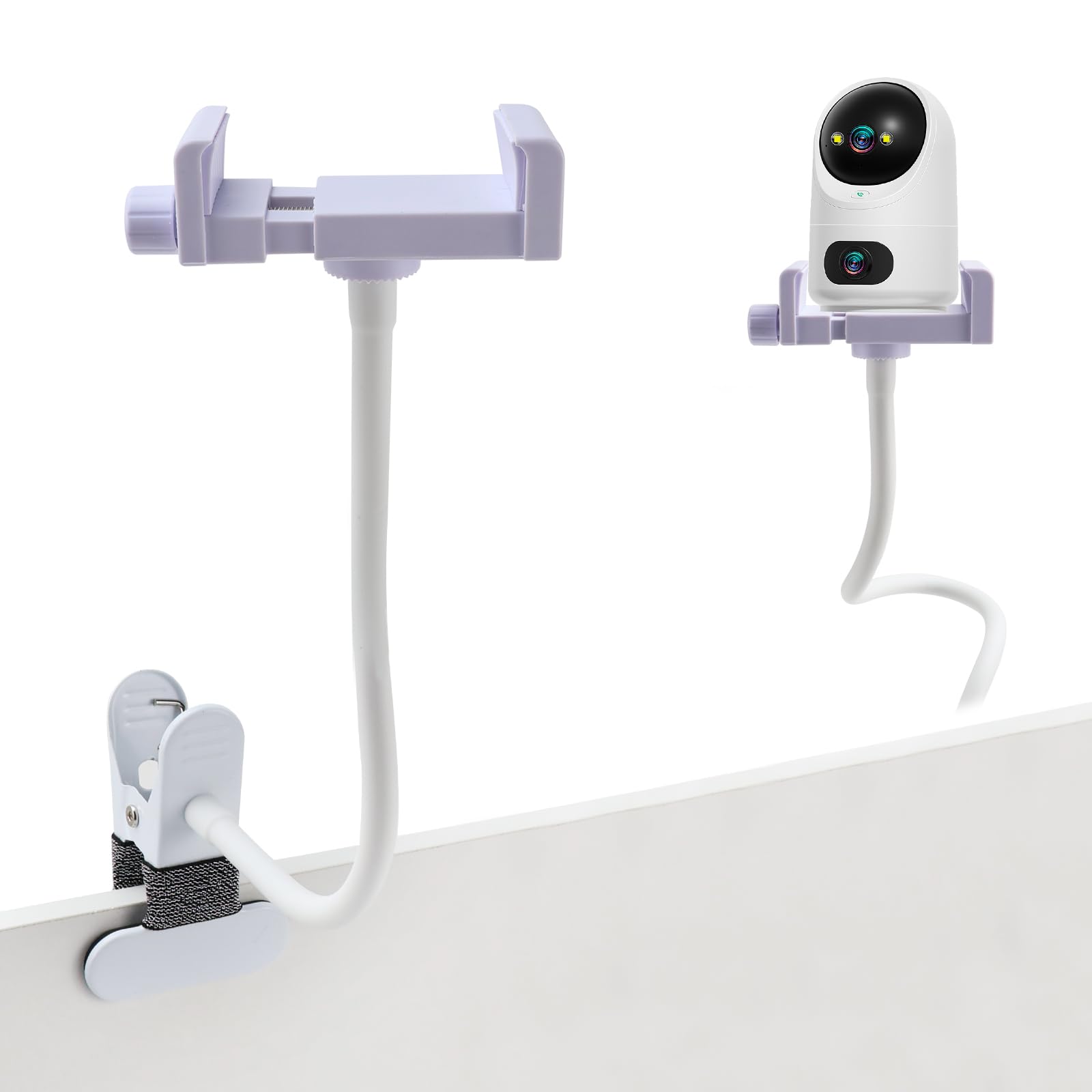 Raxfekro Soporte Universal para Vigilabebés con Clip para Cámara de Bebé, Compatible con la Mayoría de Monitores de Bebé para Cunas