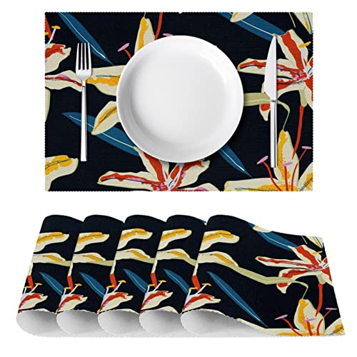 Set de table antidérapant et résistant à la chaleur lot de 6 - 3
