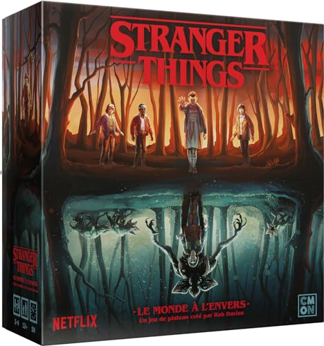 Asmodee Cmon Stranger Things: El mundo en el reverso - Juegos de mesa - Juegos de mesa - Juegos de figuras - Juegos cooperativos a partir de 12 años - 2 a 4 jugadores - Versión francesa