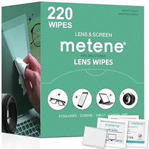 Metene 220 Pack Lens Cleaning Wipes...