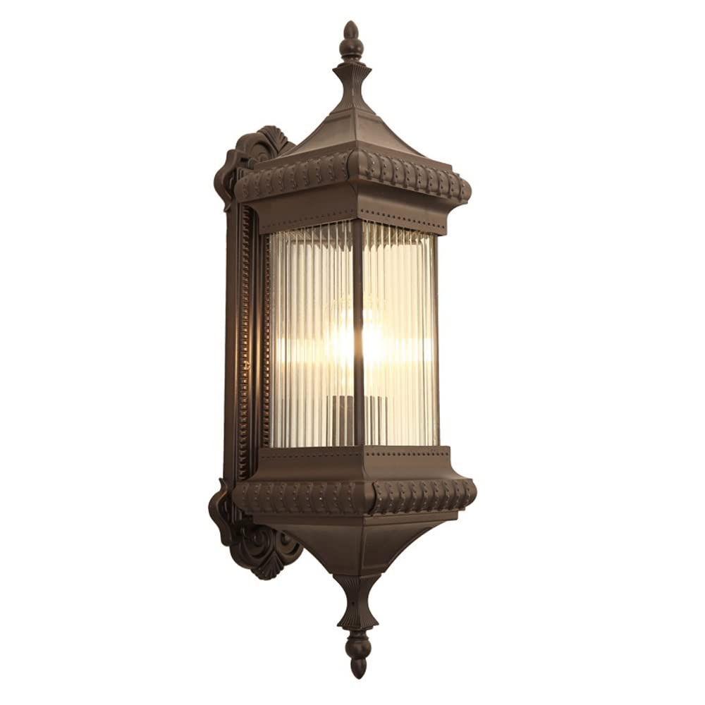 Grande lanterne extérieure en aluminium style traditionnel luminaire étanche de maison