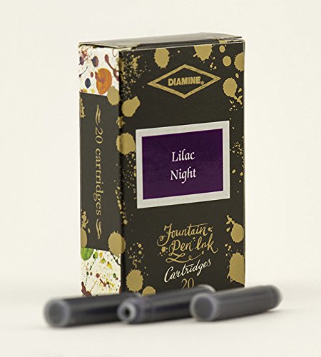 Diamine 150th Anniversary Ink Cartridges (20 Pack) - Lilac Night
