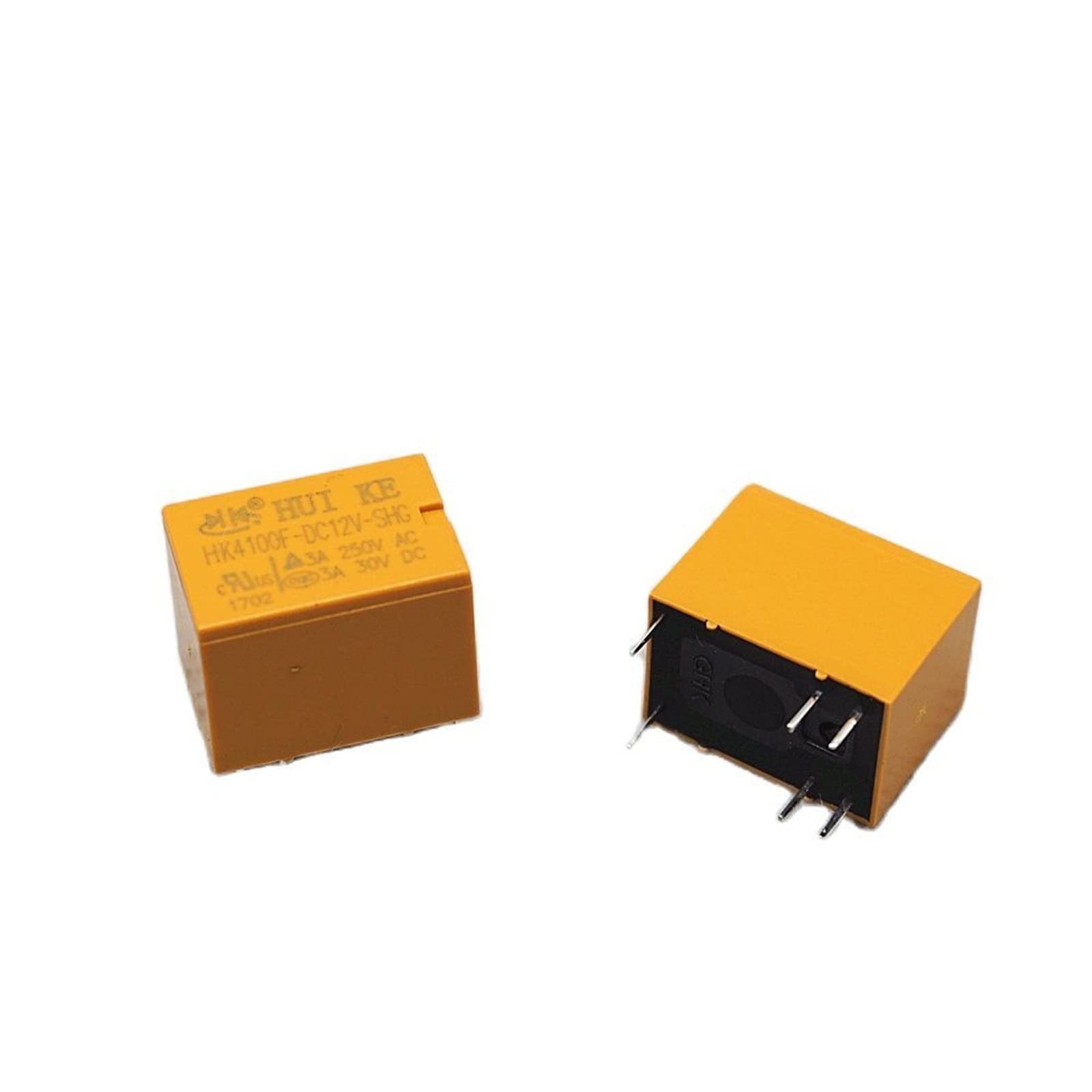 WEUSANXPL 100PCS HK4100F-DC12V-SHG 12V Relay 3A 250VAC 6PIN HK4100F DC12V SHG
