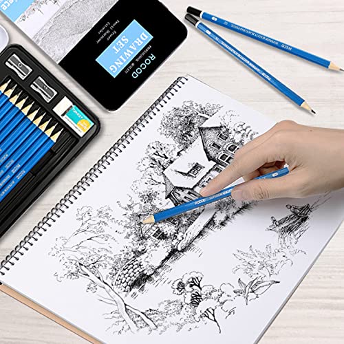 Profession Sketch Pencils 6B to 4H for Kids and Adults Drawing, Art Graphite Pencil for Artists Beginner Sketching - Image 7