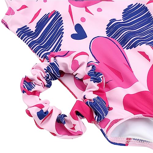Image of MODAFANS Leotards for Girls Gymnastics with Shorts Dance unitards Tumbling Biketards with Hair Scrunchie for3-13T