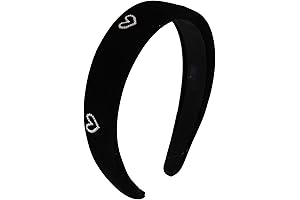 Kasmena Black Padded Headbands: Chic Headwear for Women