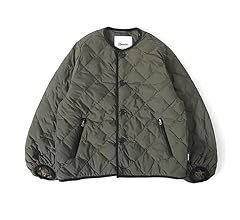 Amazon | [ジムフレックス] キルトダウン パフスリーブ カラー