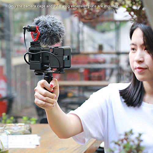 Docooler V2 Pro Sports Camera Cage Vlog Case protetor gaiola com adaptador de microfone de filtro co