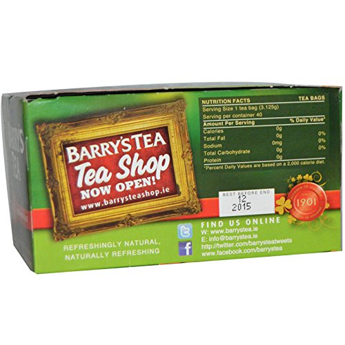 Image of Barrys Tea Irish Breakfast, 40 Count (Pack of 1)