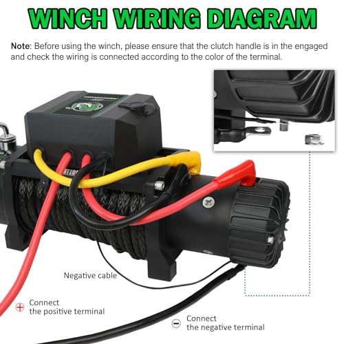 Winch eléctrico 13000lb 12V con control remoto inalámbrico miniatura 5
