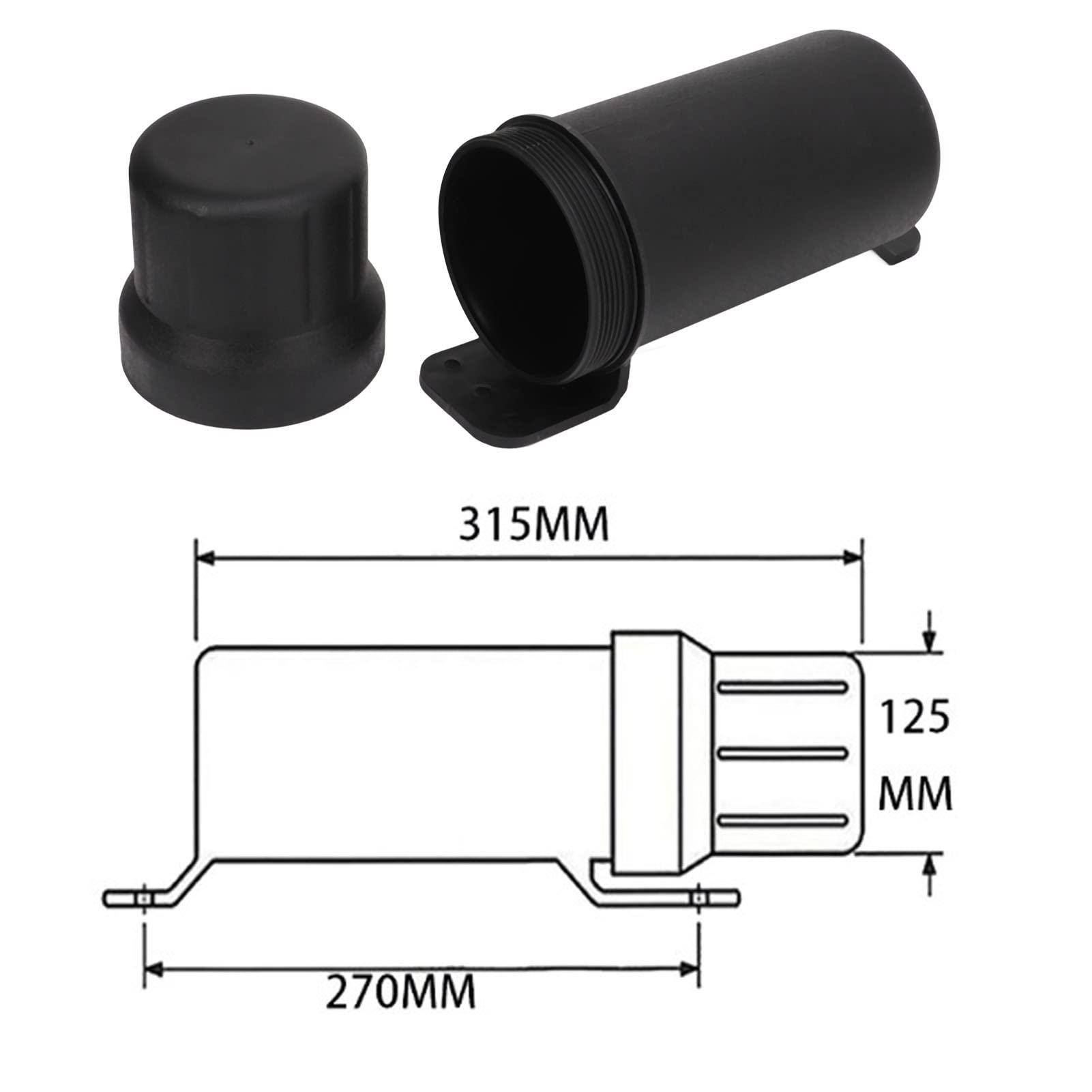 Yctze Motocykl Off Road Uniwersalne Narzędzie Tube 125mm/4.9i Schowek na RękawiczkiMotorcycle Off Road Tool Tube Motocykl Wodoodporne Narzędzie Tube Części Motocyklowe Narzędzie