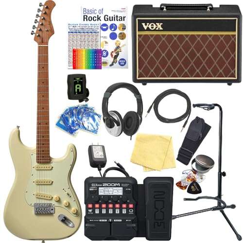 Bacchus バッカス BST-1 RSM/M OWH エレキギター VOXアンプ付 初心者 入門 18点セット G1XFour マルチエフェクター付