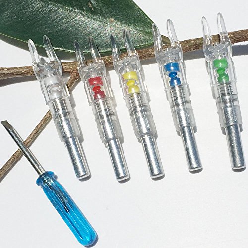 image for Reikawa 6PCS-S Lighted Nocks for Arrows with .244/6.2mm Inside Diamete