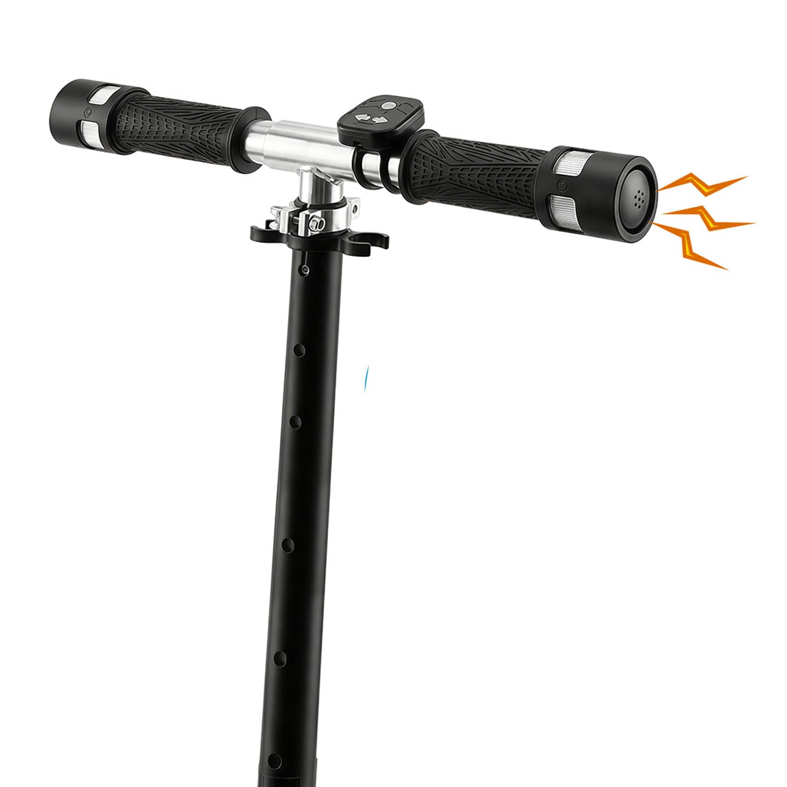 Poignees de Guidon avec Eclairage LED, Clignotants Rechargeables Type C et Avertisseur Sonore, Autonomie 8 a 15 Heures, for Velo Tout Terrain et Trottinette Electrique